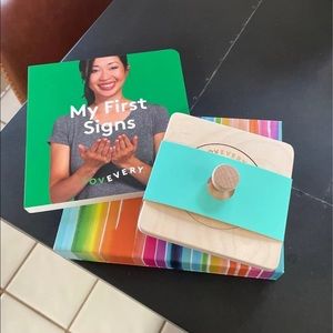 Lovevery Things I See Texture Cards, My First Signs Book, First Puzzle